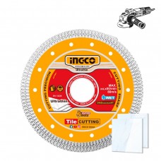 INGCO Διαμαντόδισκος Λεπτός Δομικών Υλικών 125mm x 1.4mm DMD081251HT